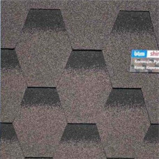 Бітумна черепиця BTM Shingle Rubin (сота) коричневий