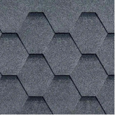 Бітумна черепиця BTM Shingle Rubin (сота) сірий