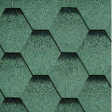 Бітумна черепиця BTM Shingle Rubin (сота) зелений