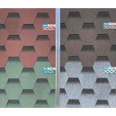 Бітумна черепиця BTM Shingle Rubin (сота) зелений