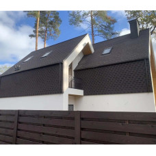 Бітумна черепиця BTM Shingle Dragon (зуб) Кава