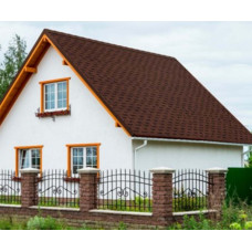 Бітумна черепиця BTM Shingle Dragon (зуб) Червоний