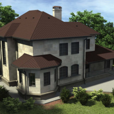 Бітумна черепиця Акваізол Мозаїка «Гірський каньйон»