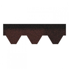 Бітумна черепиця Акваізол Мозаїка «Червона еко»