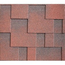 Бітумна черепиця BRAVA Акцент Червоний