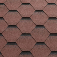 Бітумна черепиця Matizol Uni Strong (сота) коричневий