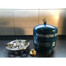 Газовий балон 8 л в комплекті з пальником та перехідником для АЗ