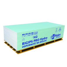 Гіпсокартон вологостійкий стельовий Rigips PRO Hydra typ H2 9,5x1200x2500