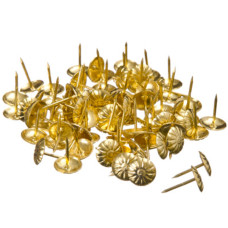 Цвяхи оббивні декоративні золото 60г в упаковці