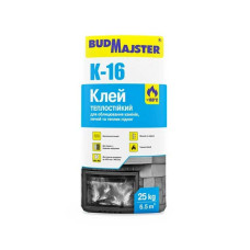 Клей теплостійкий для облицювання камінів, печей та теплої підлоги BUDMAJSTER (Будмайстер) К-16 25 кг