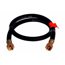 Шланг газовий гумовий Нікіфоров 1/2" В/В чорний 150см