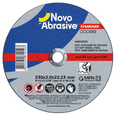 Круг відрізний по металу NovoAbrasive Standard (230x2,0x22,23 мм)