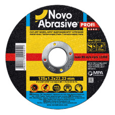Круг відрізний по металу NovoAbrasive Profi (125x1,2x22,23 мм)