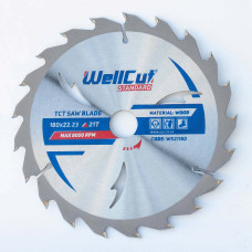 Пиляльний диск по дереву WellCut Standard 21Т (180x22,23 мм)