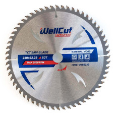 Пиляльний диск по дереву WellCut Standard 60Т (230x22,23 мм)
