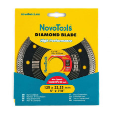 Діамантовий диск відрізний NovoTools Professional Екстра Кераміка 125х10х22,23 мм