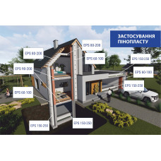 Пінопласт EPS-60 NEW 30мм 12,5кг/м3