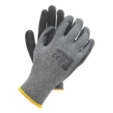 Рукавички робочі покриті спіненим латексом сірі