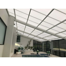 Прозорий шифер Волнопласт плоский 1,5х10 м білий