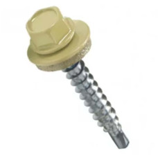 Саморіз покрівельний по дереву 4,8х35 мм бежевий