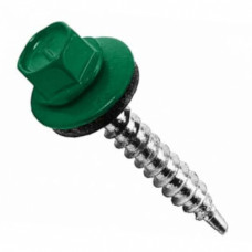 Саморіз покрівельний по дереву 4,8х35 мм зелений