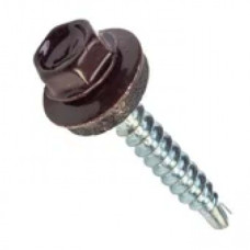 Саморіз покрівельний по дереву 4,8х35 мм коричневий
