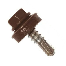 Саморіз покрівельний по металу 4,8х19 мм коричневий