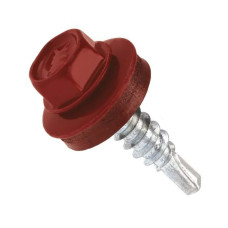 Саморез кровельный по металлу 4,8х19 мм красный