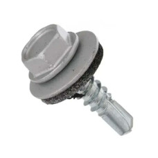 Саморіз покрівельний по металу 4,8х19 мм світло-сірий