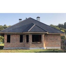 Шифер вісьмихвильовий Івано-Франківськ кольоровий Fibrodah Classic - графіт