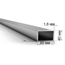 Труба сталева профільна 60х40х1,8 мм МІРА 6 м