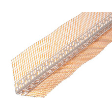 Кут перфорований ПВХ зі скловолокнистою сіткою 10х10см 2,5 м