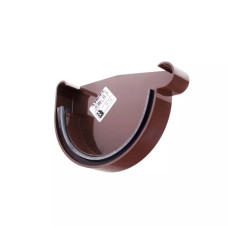 Заглушка ринви Profil права 130 мм коричнева