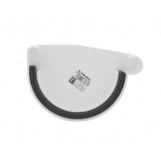 Заглушка ринви Profil права 130 мм біла