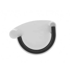 Заглушка ринви Profil ліва 130 мм біла