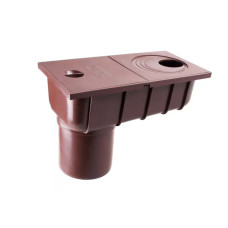 Колодязь зливний Profil прямий 75/100 мм коричневий