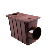 Колодязь зливний Profil боковий 75/100 мм коричневий